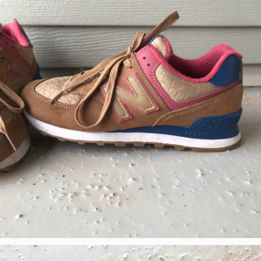 New balance 574 pink tan women’s